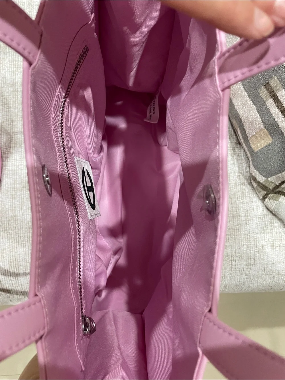 Telfar Bubblegum Pink Shopper Tote with Embossed Logo